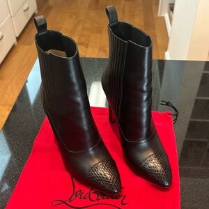 Authentic Christian Louboutin ankle boots.